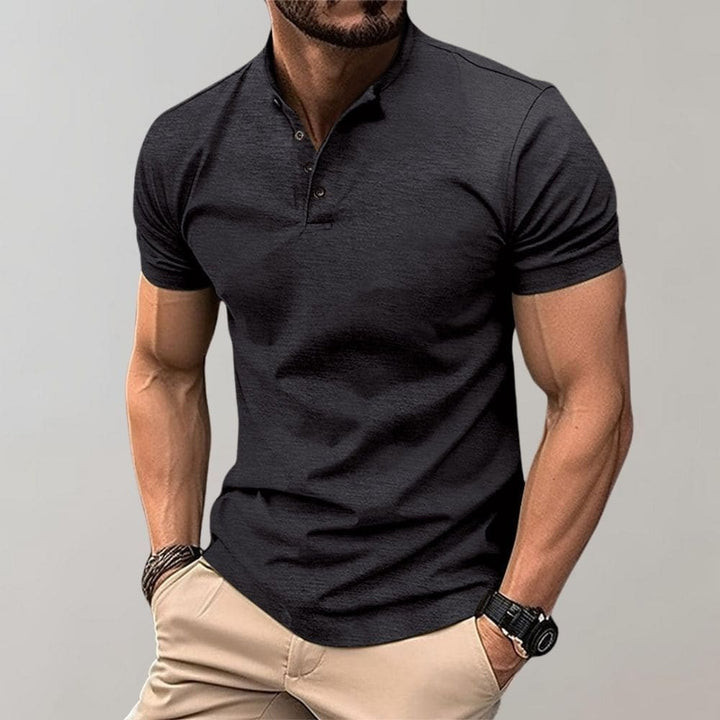 Levoire | Polo Shirt Pour Hommes Dans Un Look Décontracté De Haute Qualité, Polyvalent Et Confortable Noir