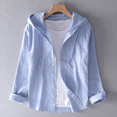 Levoire | Blouse En Lin Avec Capuche