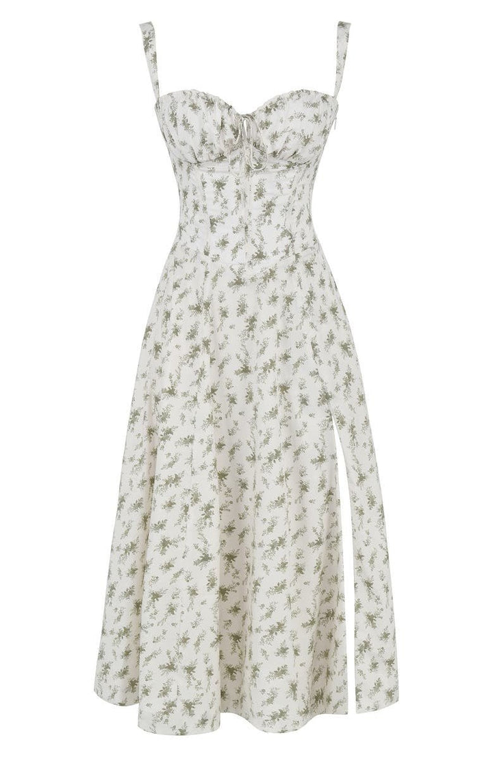 Levoire | Robe Midi D'Été Avec Bretelles & Fente Aérée, Élégante & Parfaite Pour Les Jours Chauds
