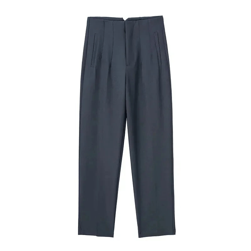 Levoire | Pantalon Classique Chic Femme Gris foncé