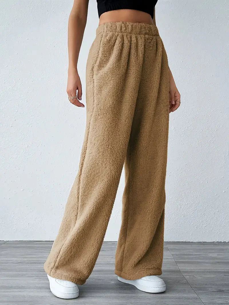 Levoire | Pantalons De Course En Teddy Mukavat Brun
