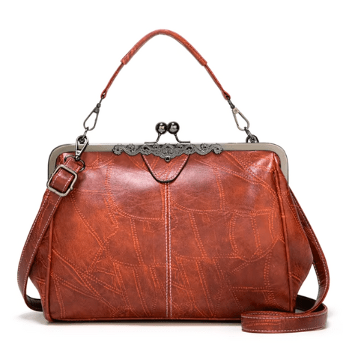 Levoire | Sacs à bandoulière pour femmes Style vestimentaire intemporel décontracté Vintage en cuir véritable Braun