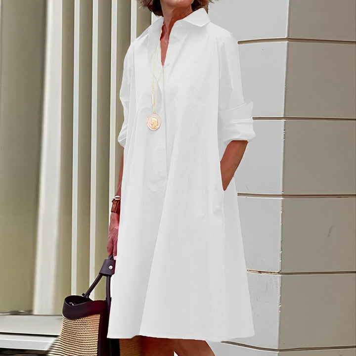 Levoire | Blouse Col Relevé Élégante Blanc