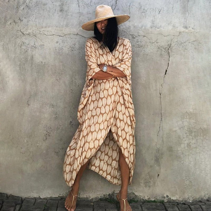Levoire | Robe De Collecte De Vin Feuille jaune Une taille