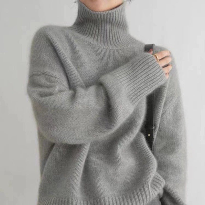 Levoire | Pull à col roulé confortable Gris