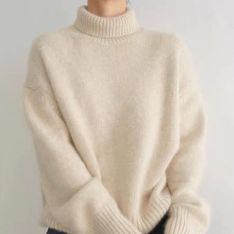 Levoire | Pull à col roulé confortable Abricot