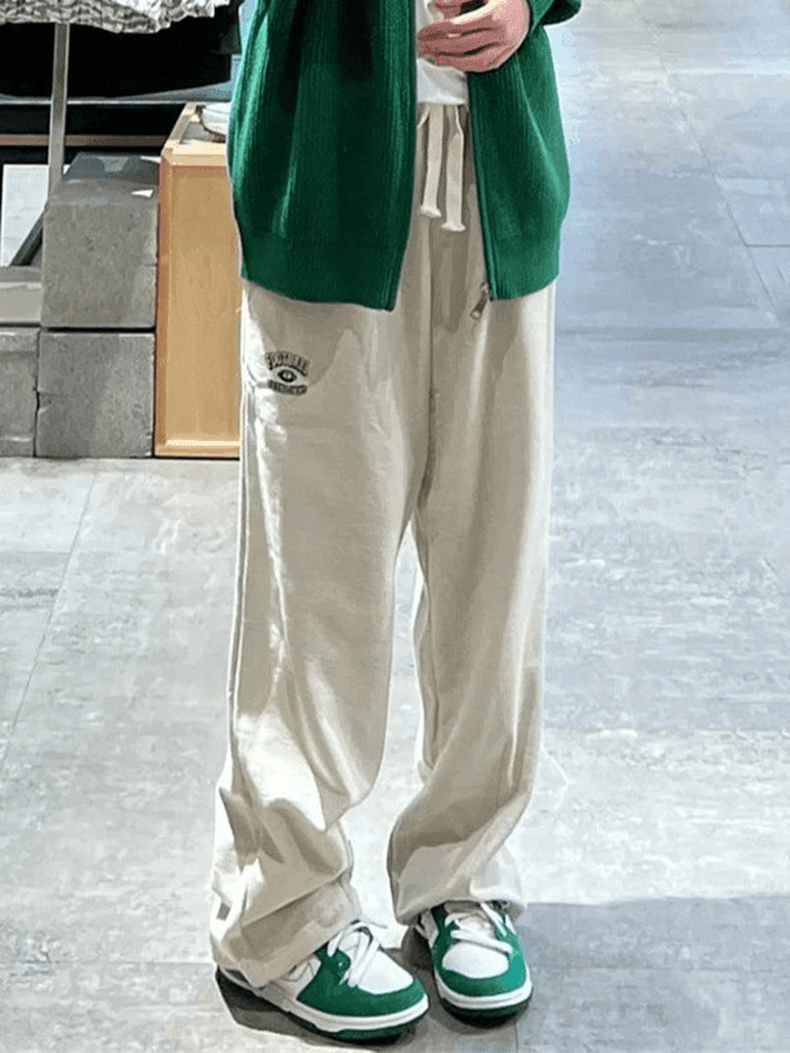 Levoire | Pantalons De Survêtement Décontractés Cintrés Brodés