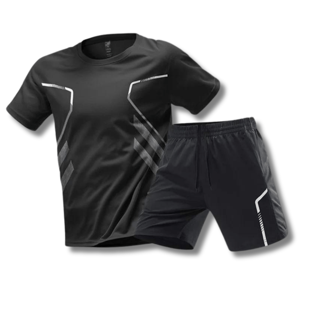 Levoire | Sport Ensemble Pour Hommes Tennis Padel Golf Course Noir