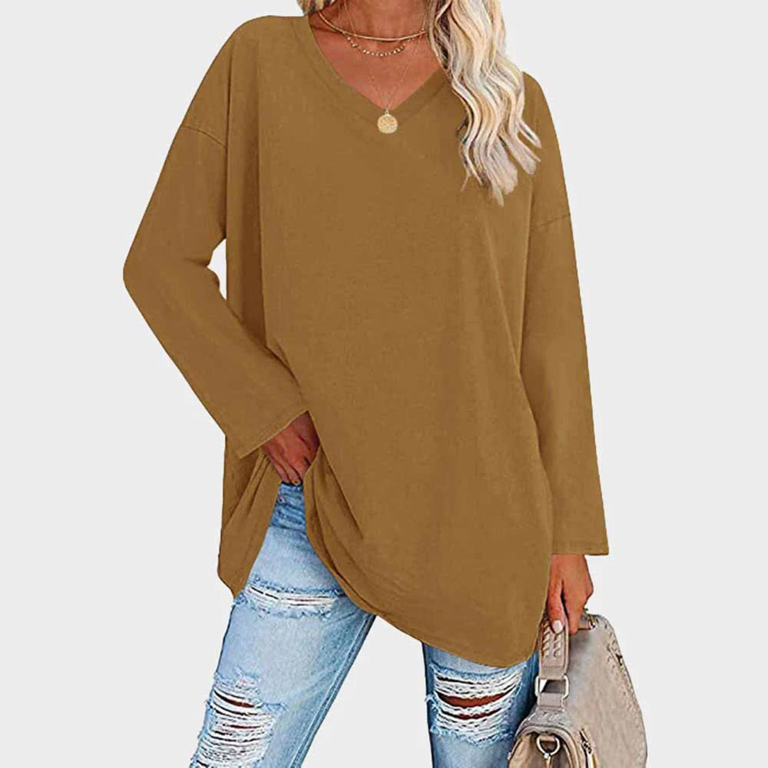 Levoire | Élégante Blouse Pour Dames À Manches Longues Chic, Polyvalente Et Confortable Jaune foncé