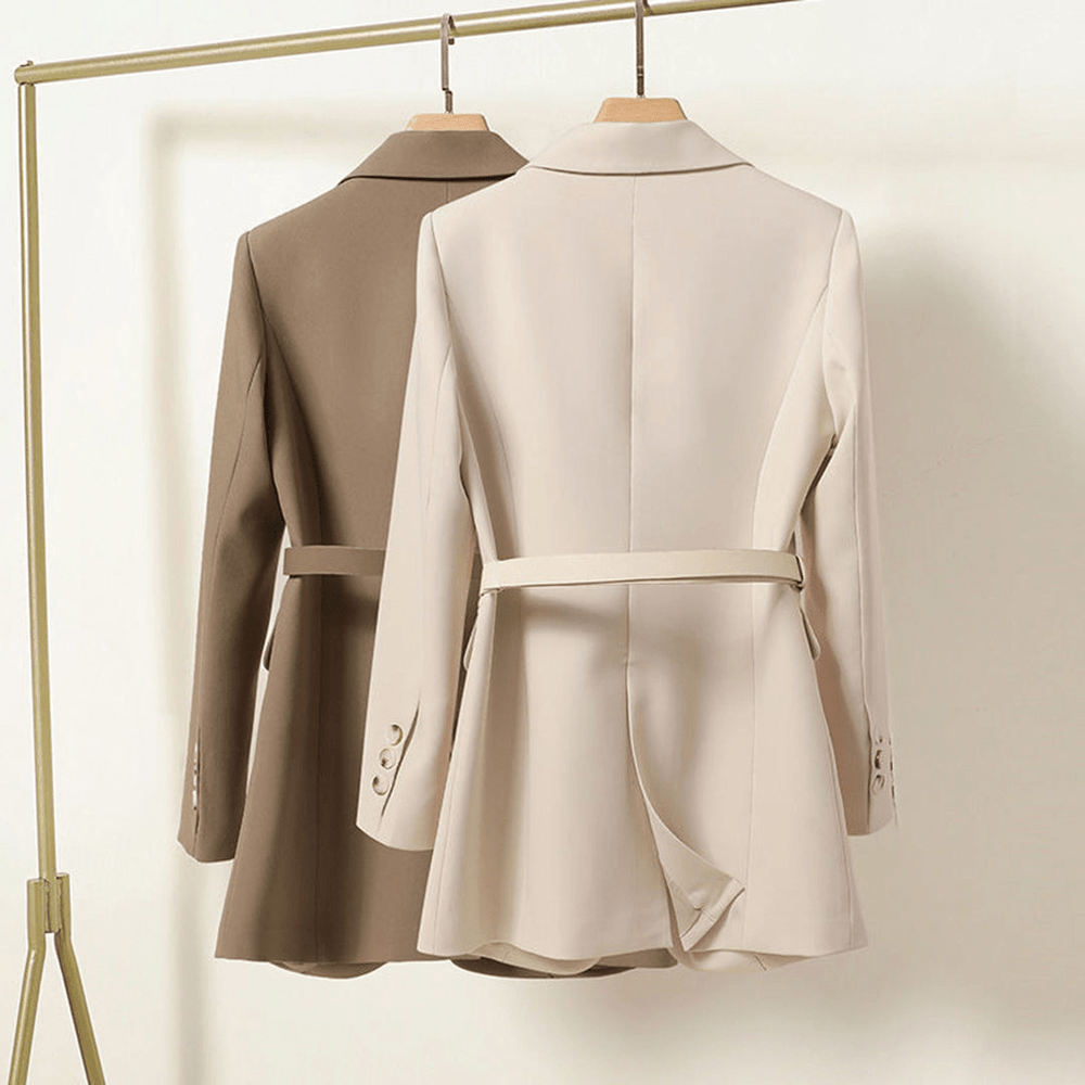 Levoire | Blazer Long Ceinturé Chic