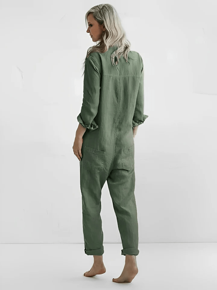 Levoire | Combinaison verte élégante femme