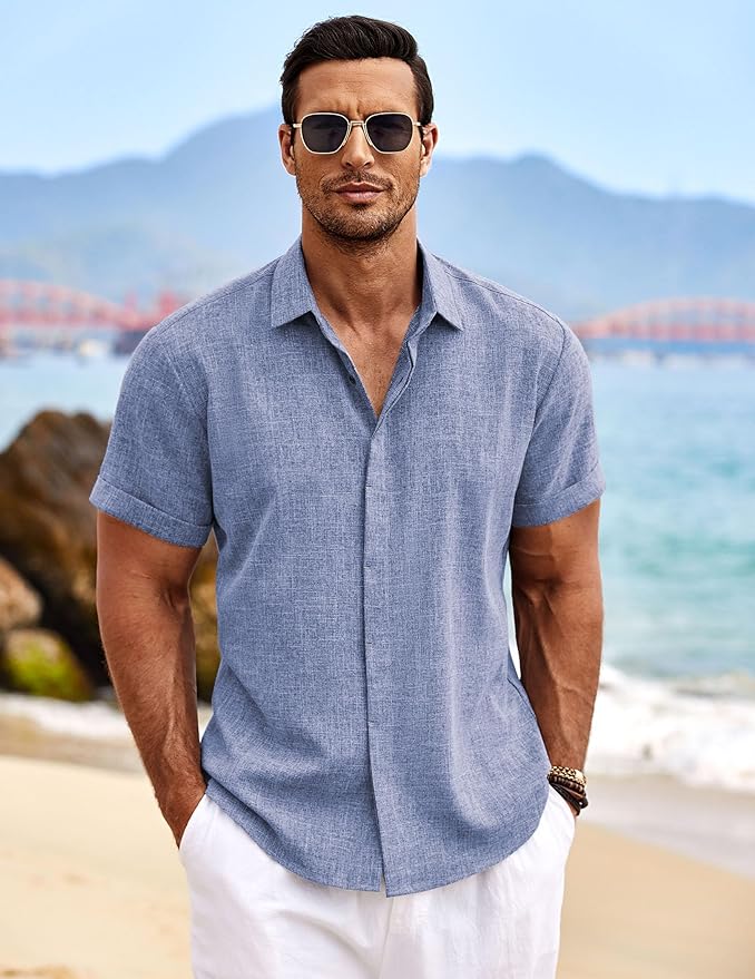 Levoire | Chemise Lin Manches Courtes