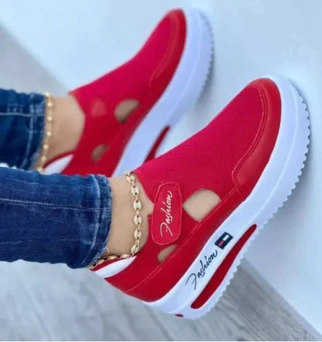 Levoire | Tissu Chaussures Femmes Rouge