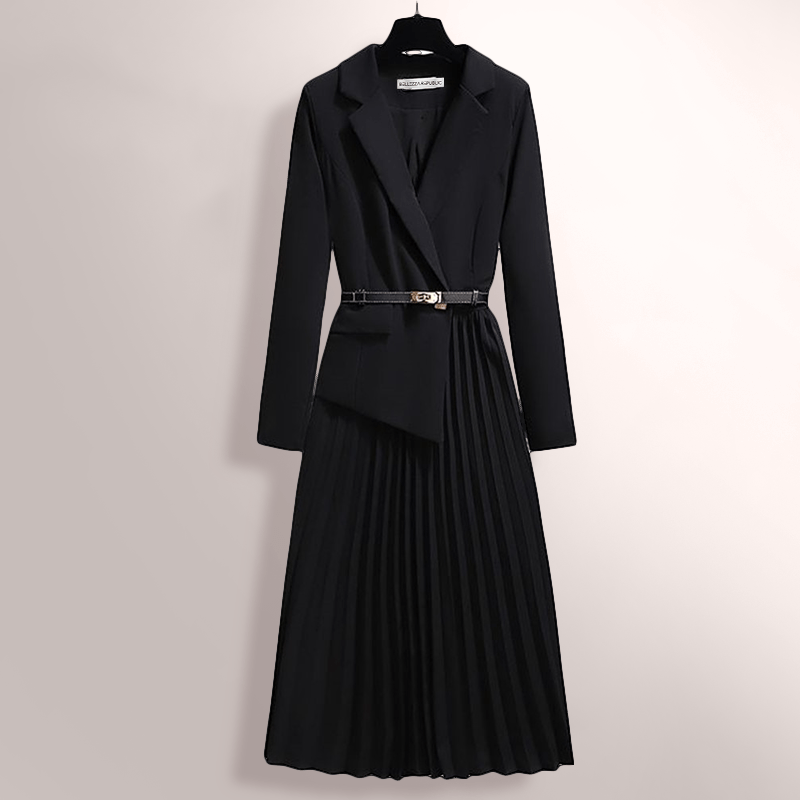 Levoire | Jupe plissée classique femme Noir