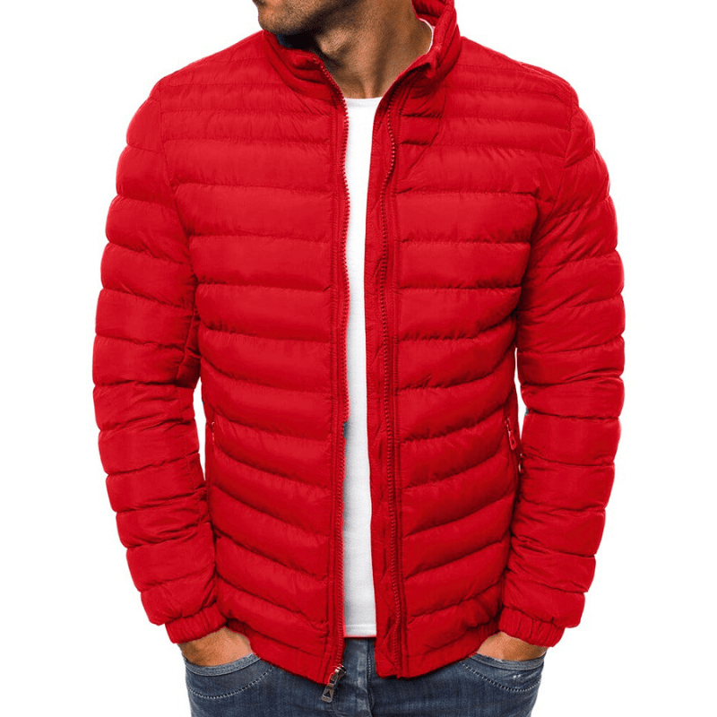 Levoire | Veste pour hommes chaude tendance luxueuse en duvet idéale pour l'automne Rot