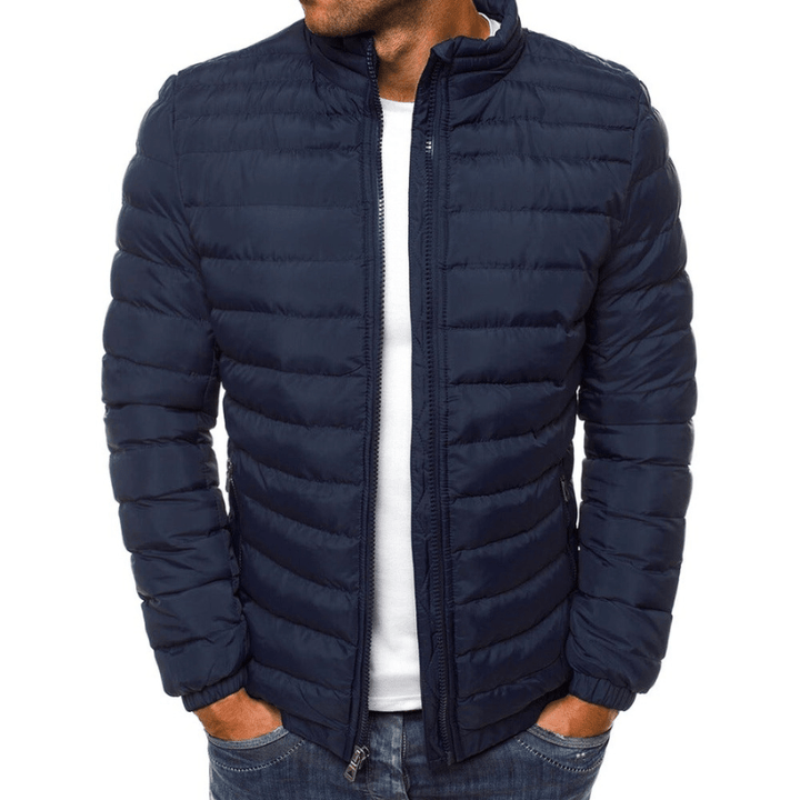 Levoire | Veste pour hommes chaude tendance luxueuse en duvet idéale pour l'automne Bleu foncé