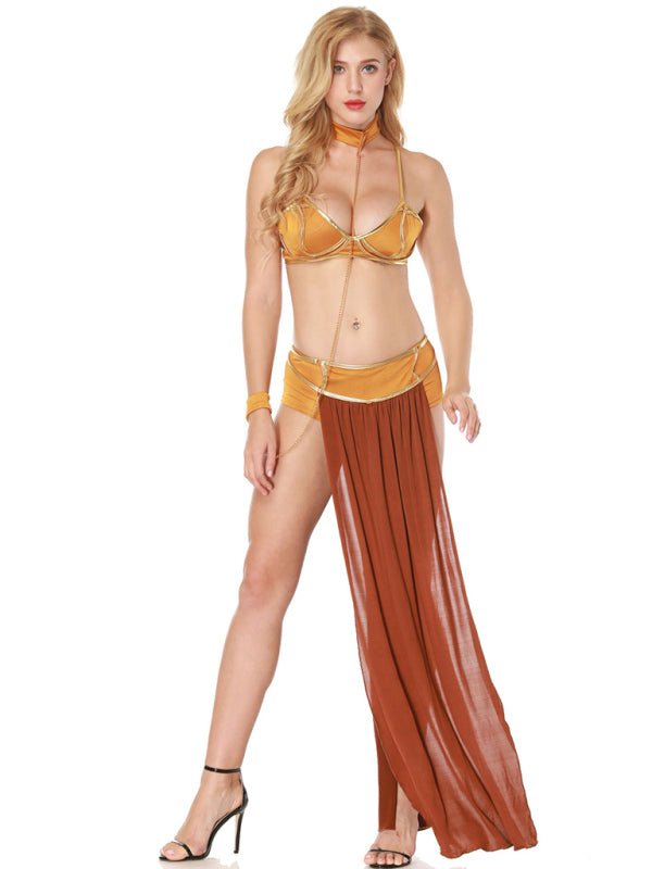 Levoire | Robe de reine de danse Halloween pour dames européenne et américaine avec jupe longue costume