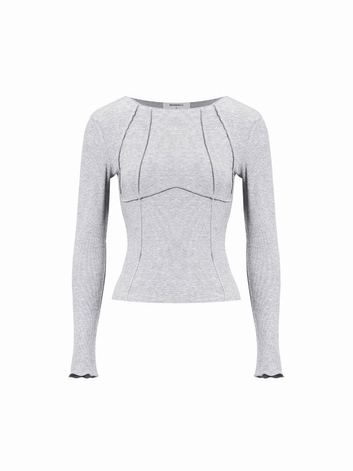 Levoire | Pull Femme Demi Zip Sweatshirt Chaud Élégant Gris