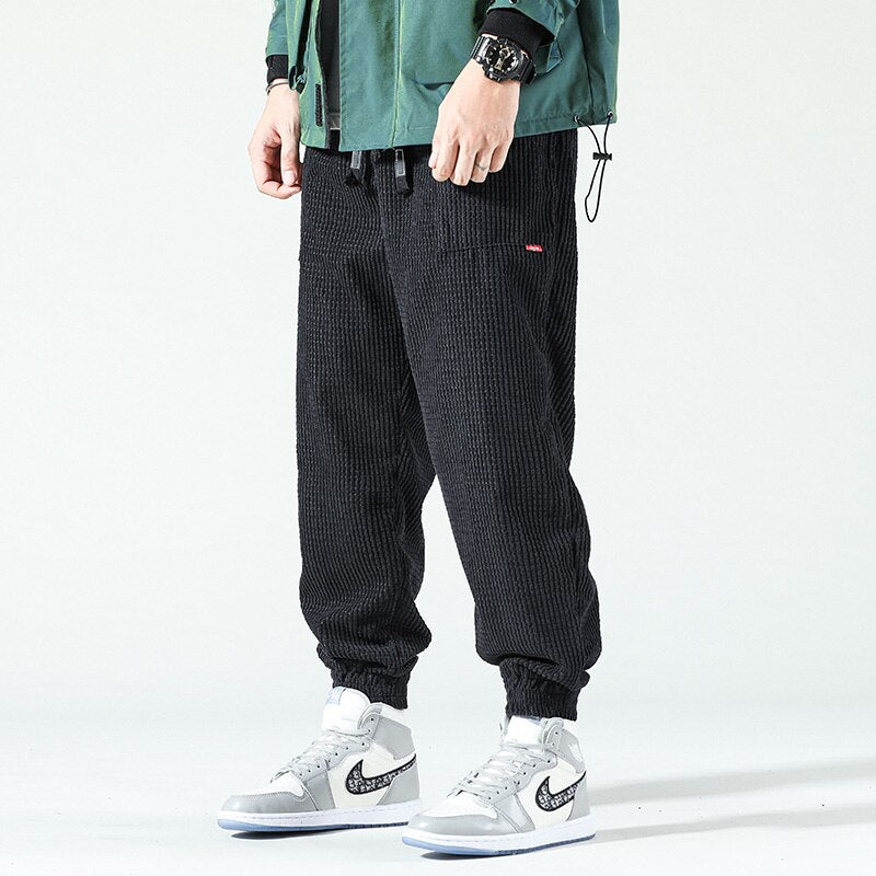 Levoire | Pantalon En Velours Côtelé Pour Homme Pantalon Décontracté Confortable En Velours Doux Noir