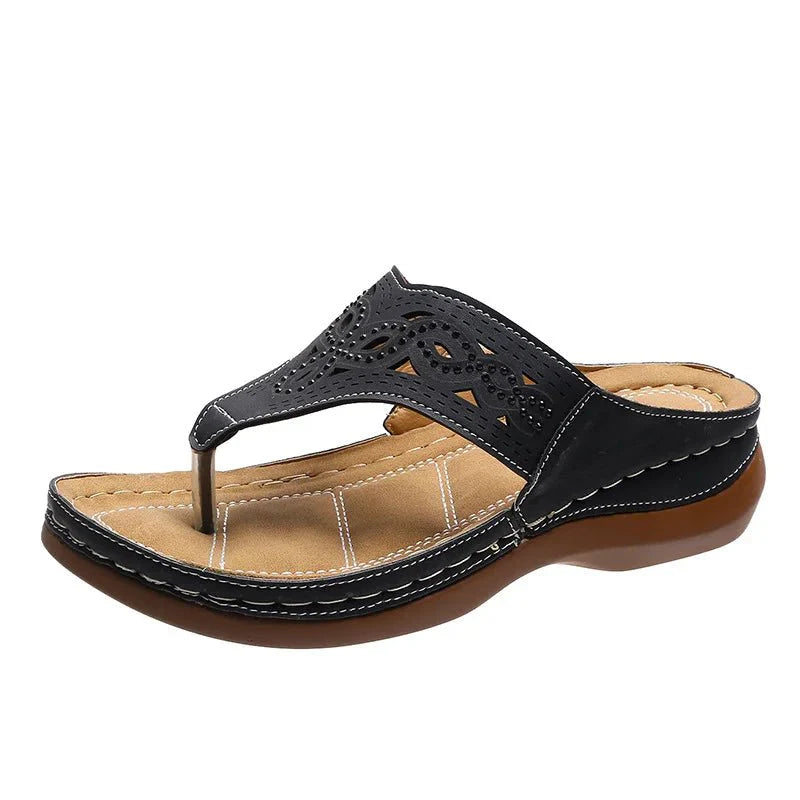 Levoire | Sandales À Orteils Confortables Noir