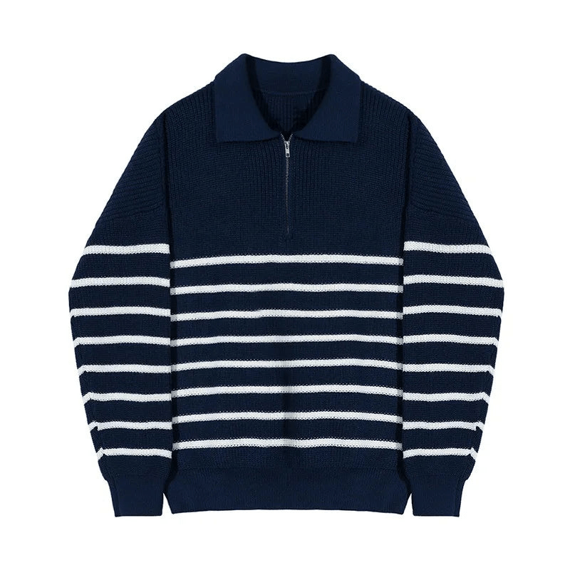 Levoire | Pull en tricot rayé moderne pour hommes, pull, sweat, gilet