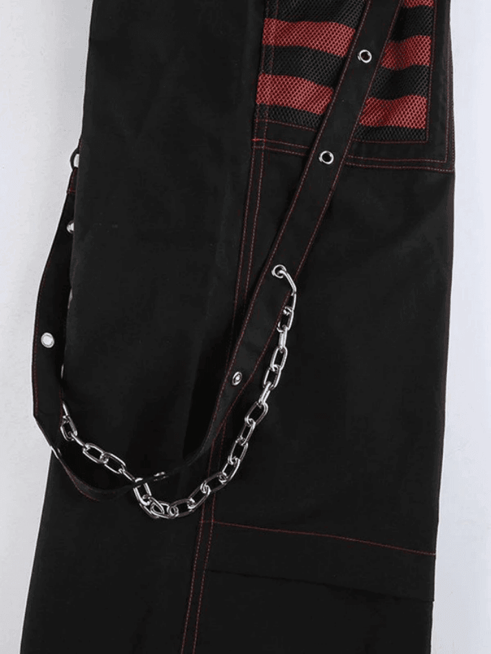 Levoire | Ceinture À Œillets Pantalon Cargo Noir
