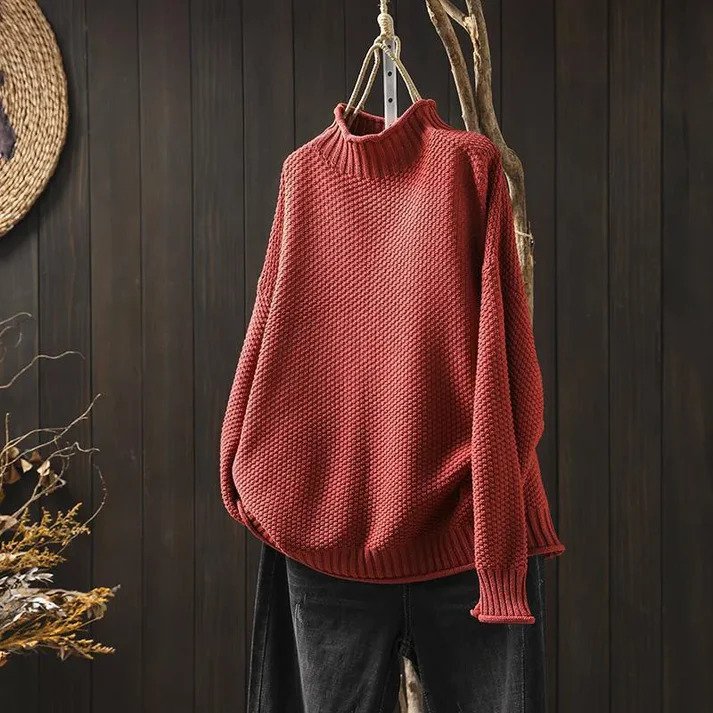 Levoire | Pull À Col Roulé En Tricot Pour Les Jours Frais Taille unique Rot