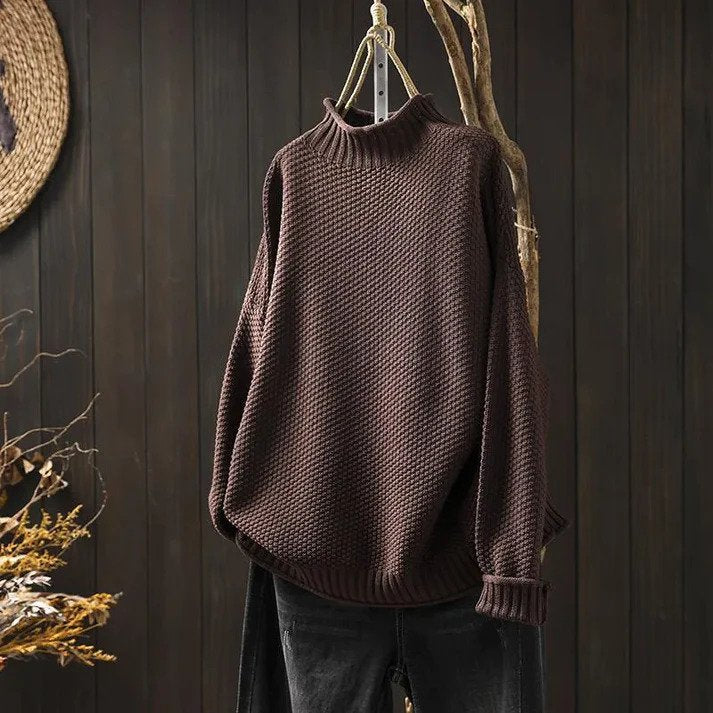 Levoire | Pull À Col Roulé En Tricot Pour Les Jours Frais Taille unique Braun