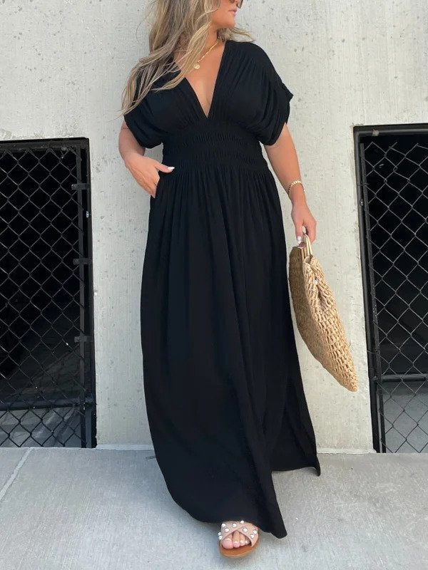 Levoire | Robe D'Été Col Rond Loisirs Sans Manches