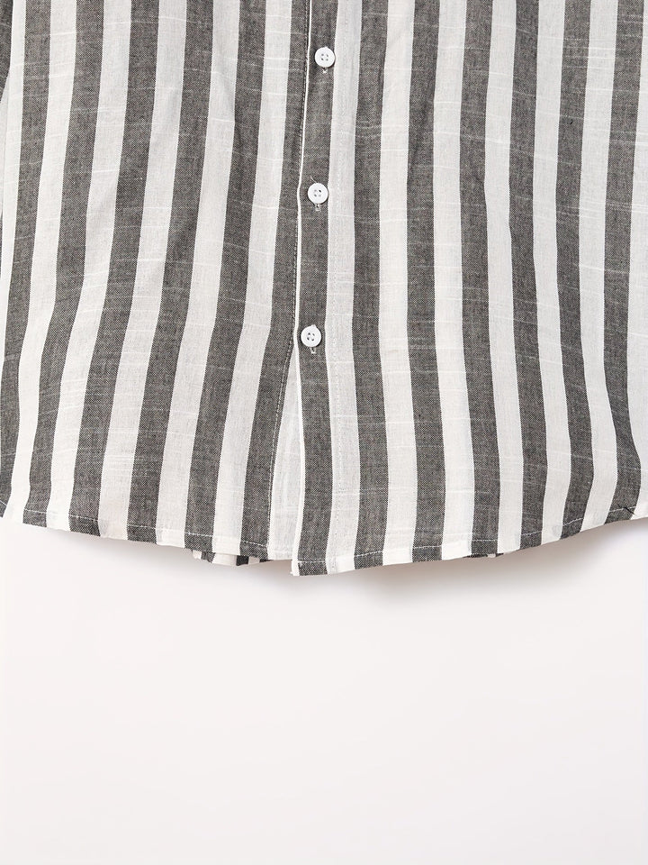 Levoire | Chemise Homme Rayée Avec Revers