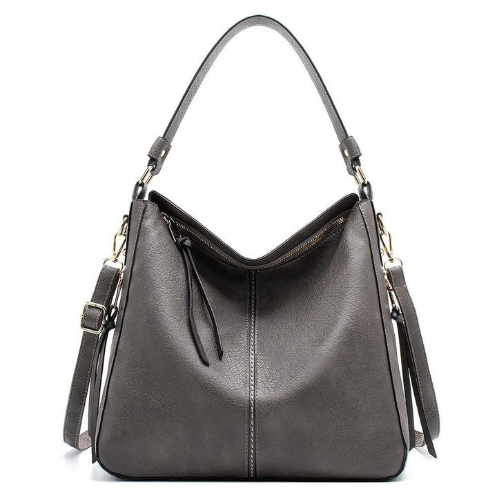 Levoire | Conception Sac À Epaule En Cuir Doux Harmaa