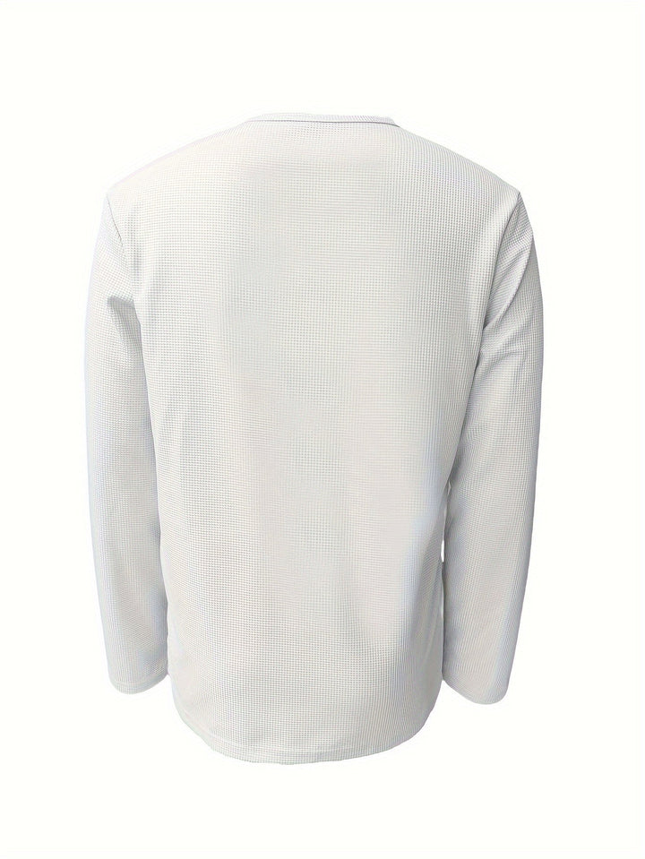 Levoire | T-Shirt Henley En Tricot Gaufré Homme