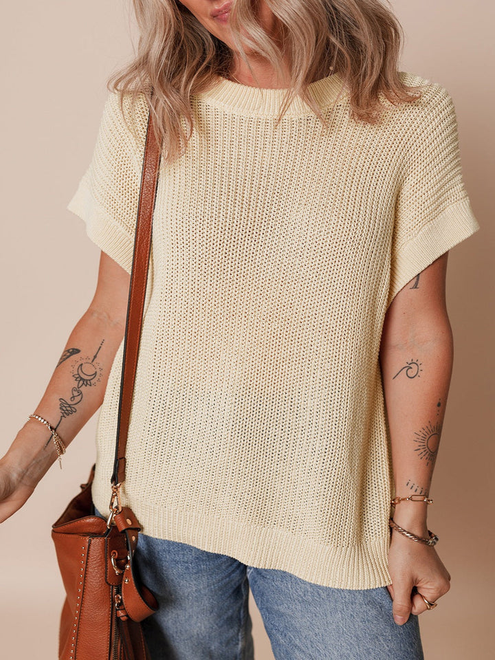 Levoire | Manches Courtes Col Rond Haut En Tricot