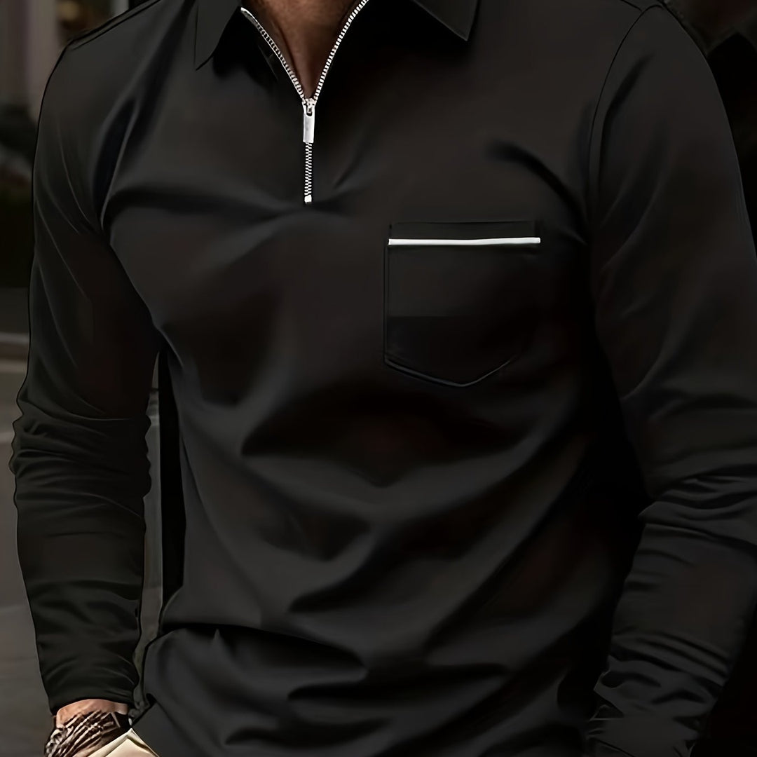 Levoire | Chemise De Liaison Personnalisée À Manches Longues Noir