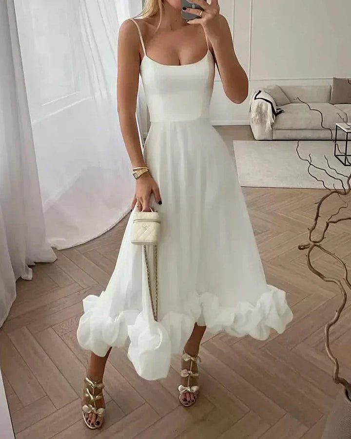 Levoire | Robe Unie Confortable Blanc