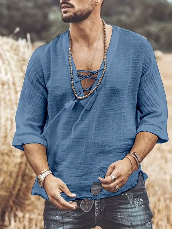 Levoire | T-Shirt V En Coton Respirant Pour Hommes