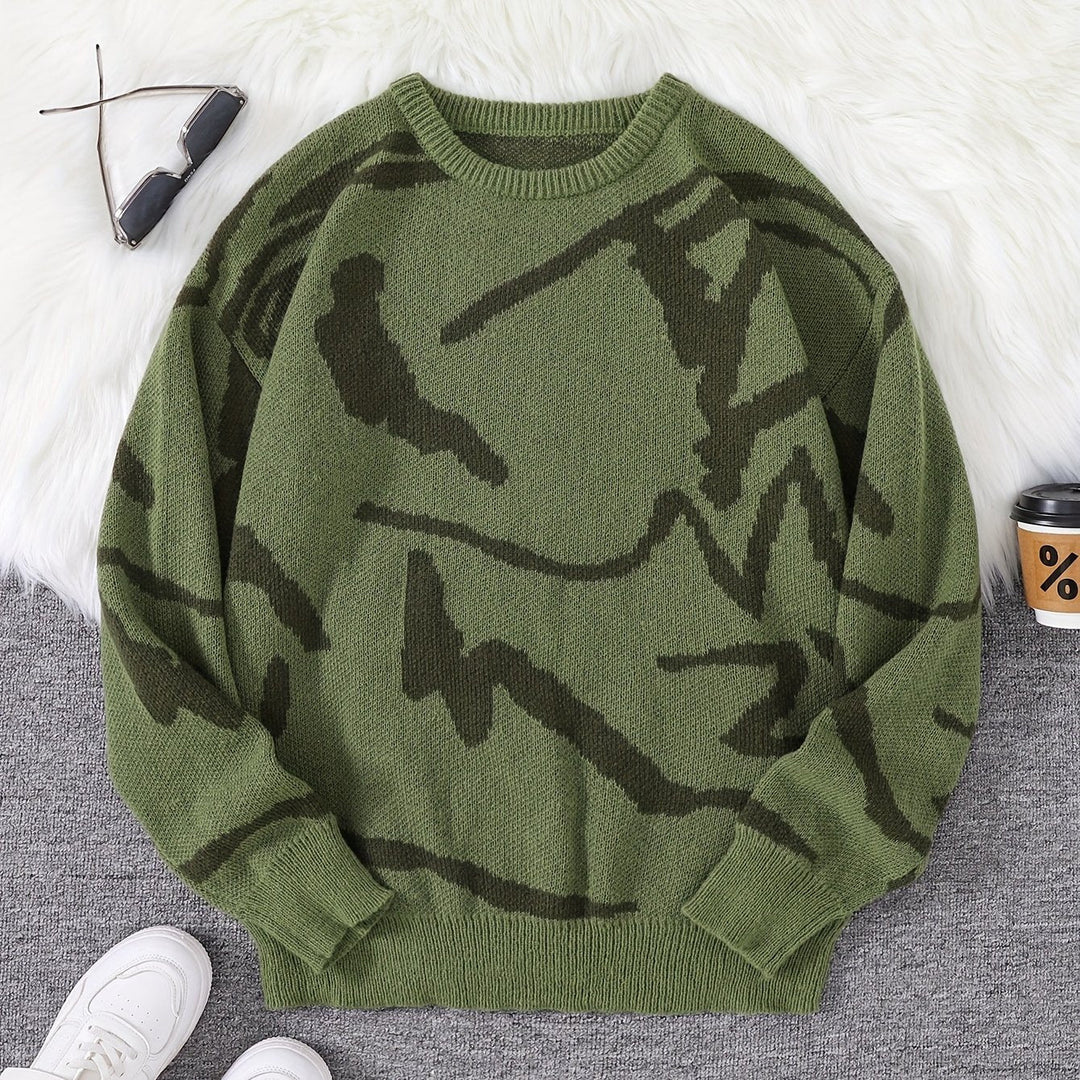 Levoire | Pull Homme Stylé Avec Impression Graffiti