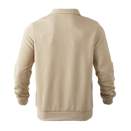 Levoire | Pullover Vintage À Motif Avec Fermeture Éclair