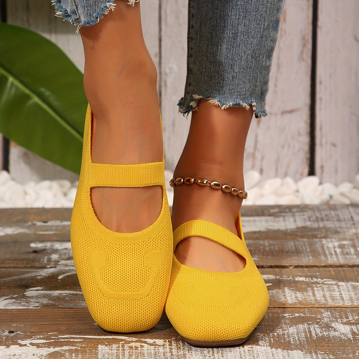 Levoire | Ballerines Sans Combinaison Avec Dos À Lacets Jaune