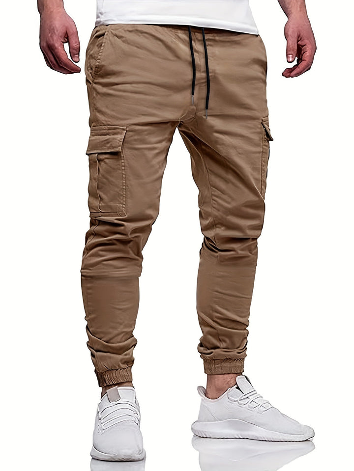Levoire | Pantalons De Sport Pour Hommes Avec Cordons Couleur kaki