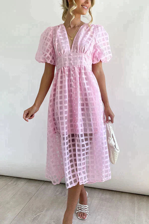 Levoire | Unique Style Dress With Extended Sleeves Rosa