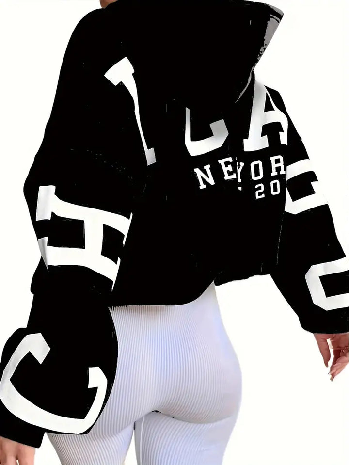 Levoire | Long Oversized Hoodie For Women Noir
