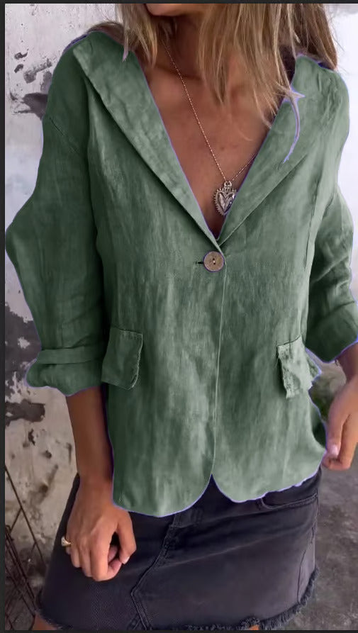 Levoire | Robe Maxi Élégante Contemporaine Vert