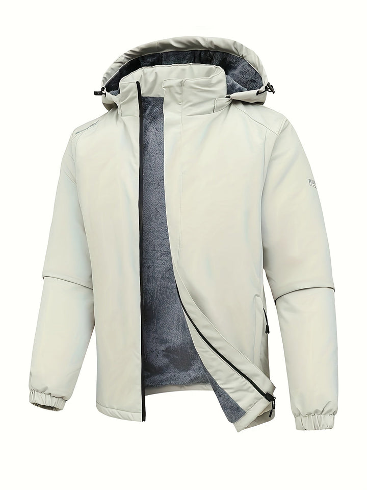 Levoire | Veste En Fleece Imperméable Avec Capuche Couleur kaki
