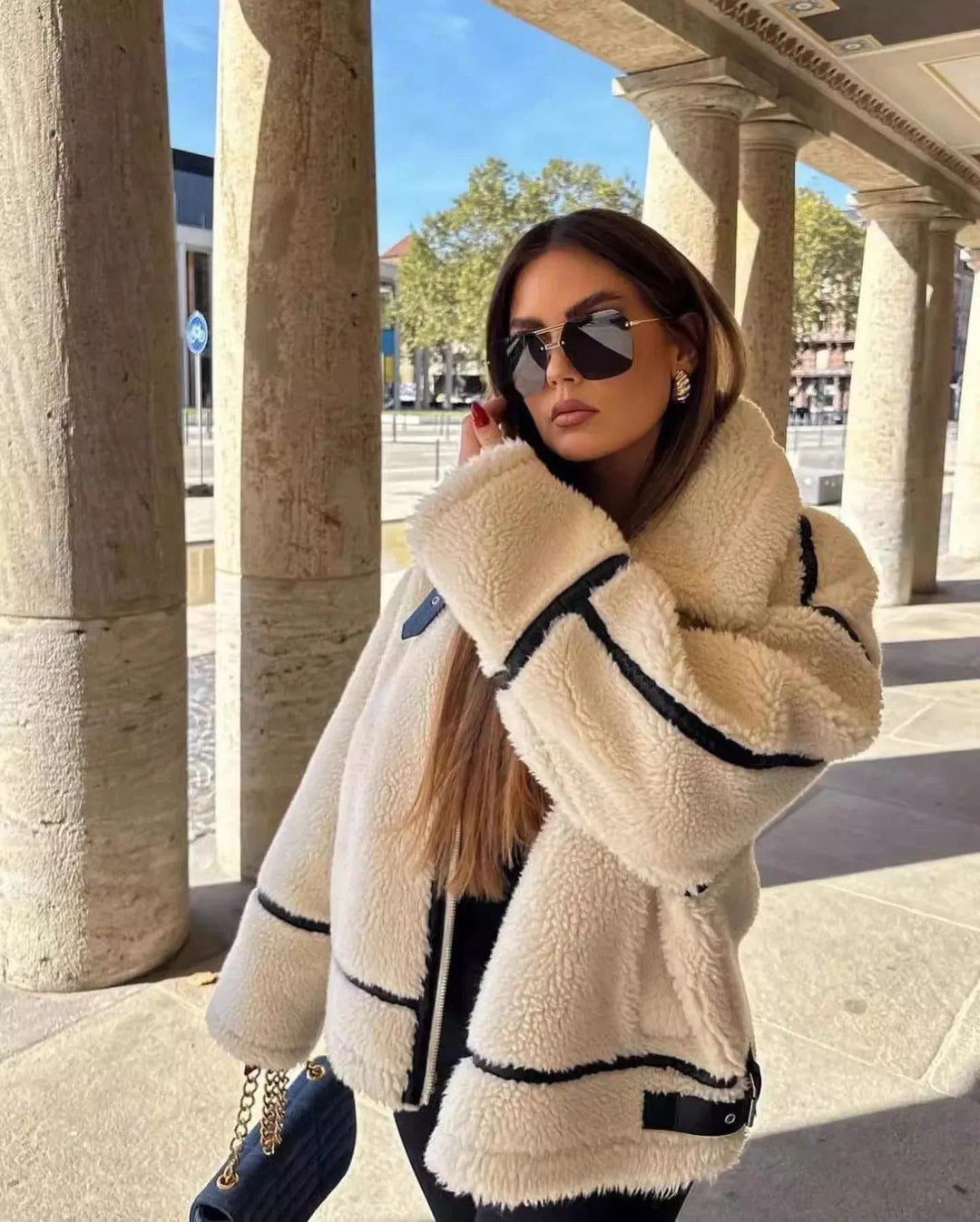 Avriane | Veste en teddy douce et chaude