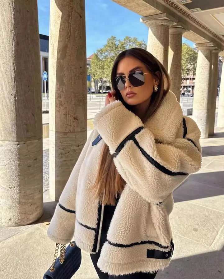 Avriane | Veste en teddy douce et chaude