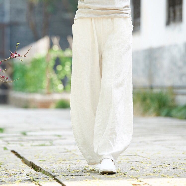 Levoire | Confort Lanterne Pantalon Blanc
