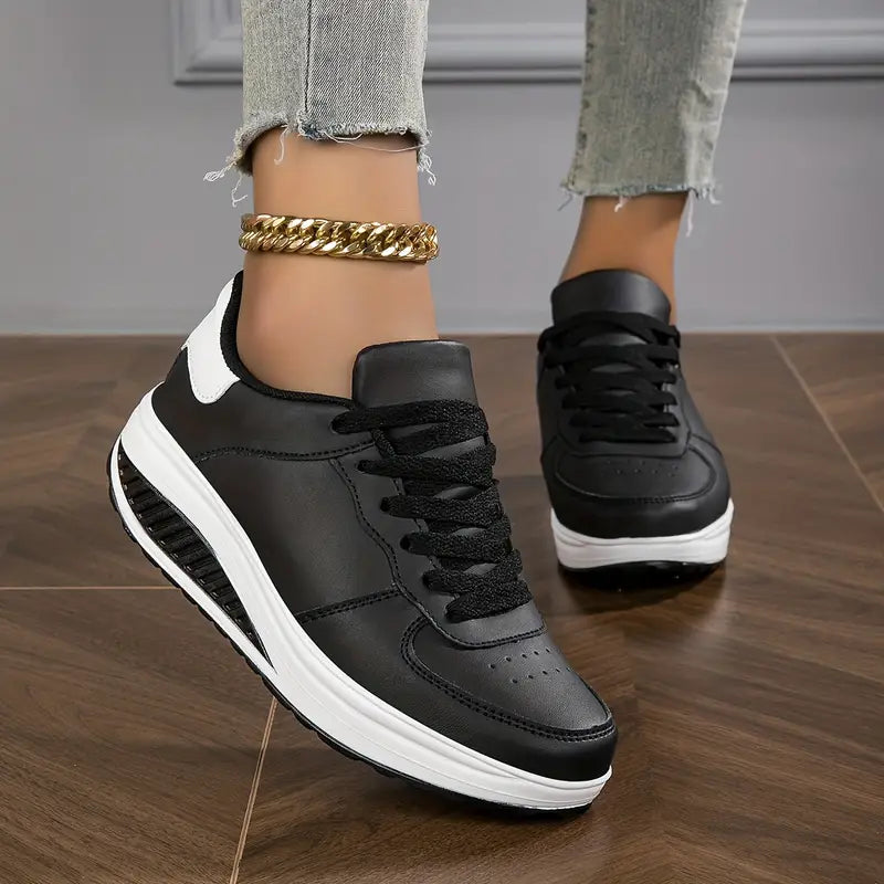 Levoire | Chaussures Antidérapantes Confortables Avec Semelle Épaisse Pour Une Marche Sans Douleur Noir