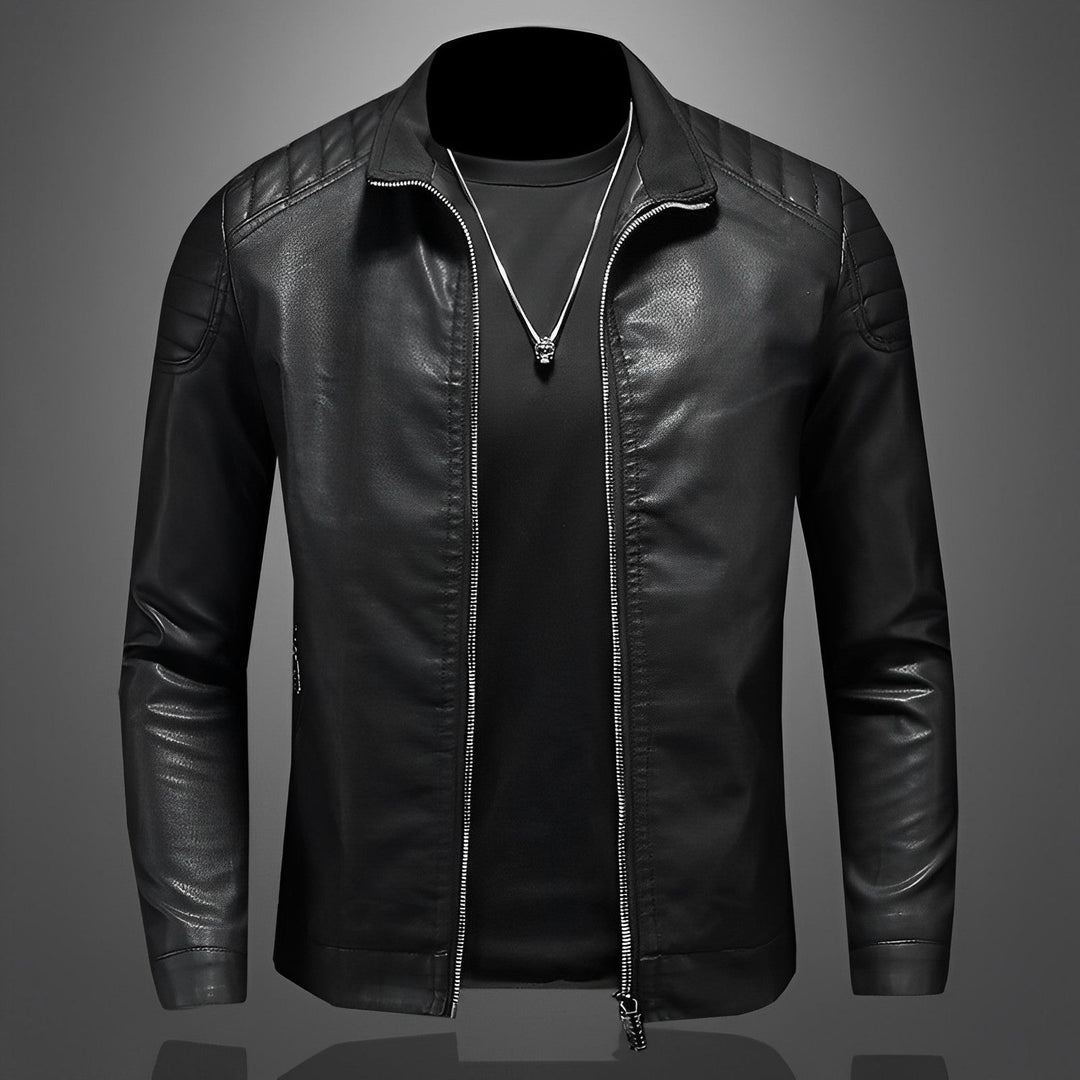Levoire | Rennot Slim Fit Veste À Manches Longues Et Fermeture Éclair Noir