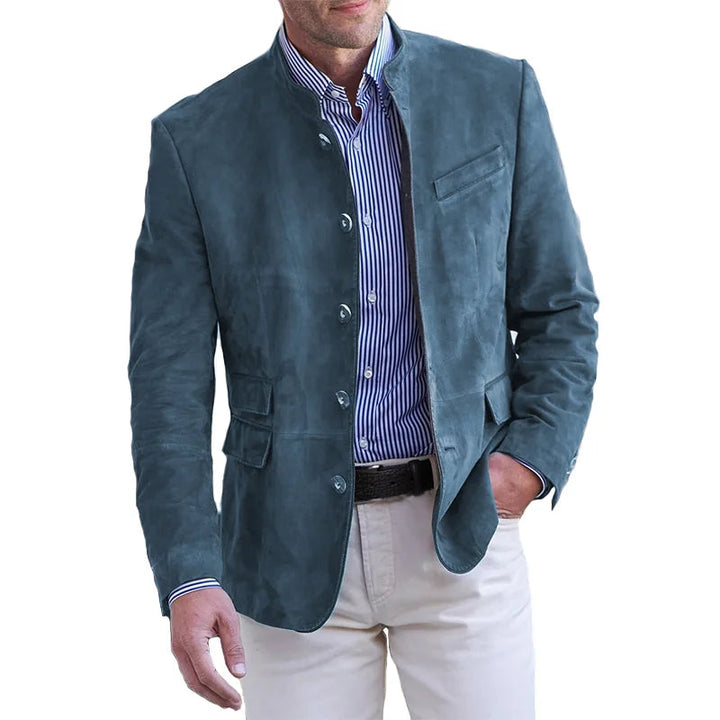 Levoire | Veste En Cuir Élégante bleu
